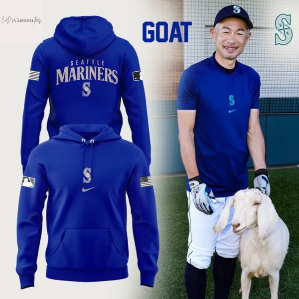 2025 Seattle Mariners Goat Hoodie – Blue