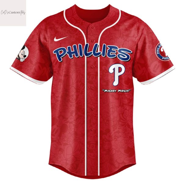 Philadelphia Phillies x Mickey Night Game Baseball Jersey