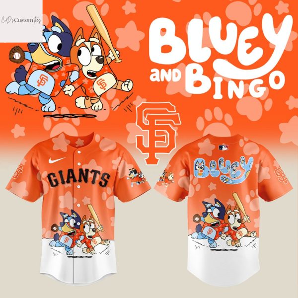 San Francisco Giants x Bluey And Bingo Baseball Jersey