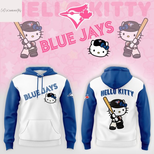 Toronto Blue Jays x Hello Kitty Version 2025 Hoodie – White
