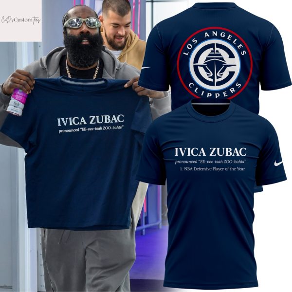 Ivica Zubac Los Angeles Clippers Defensive Player Of The Year 3D T-Shirt