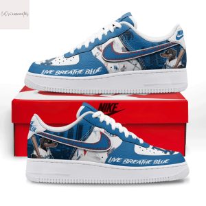 Los Angeles Dodgers Live Breathe Blue Air Force Shoes