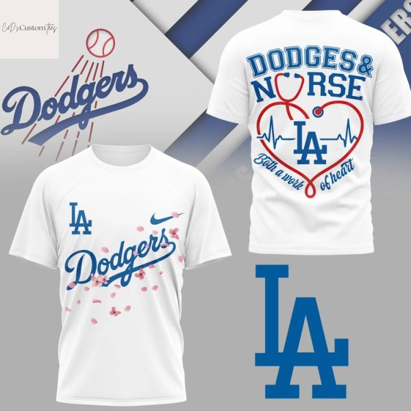 Los Angeles Dodgers Nurse Both A Work Of Heart 3D T-Shirt