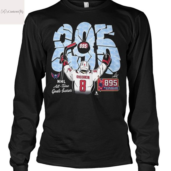 NHL All-Time Goals Scorer 895 Alex Ovechkin Signature Unisex T-Shirt