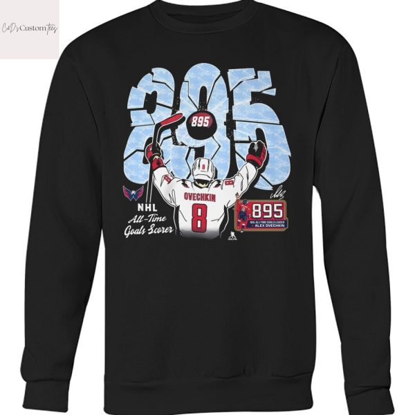 NHL All-Time Goals Scorer 895 Alex Ovechkin Signature Unisex T-Shirt