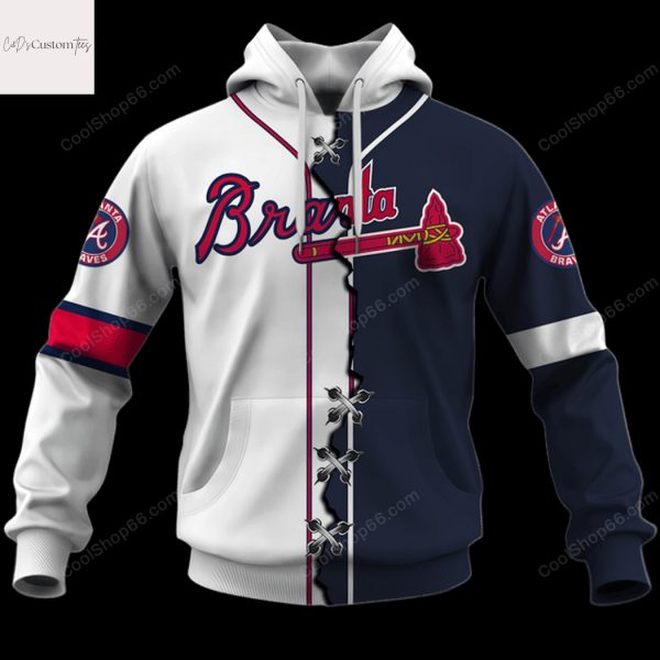 Personalized Atlanta Braves MLB Mix Hoodie