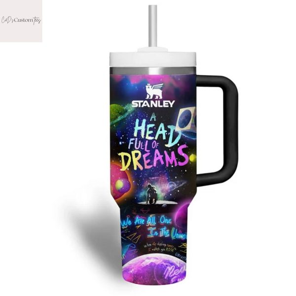 Personalized Coldplay A Head Full Of Dreams World Tour 2025 Tumbler With Handle And Straw