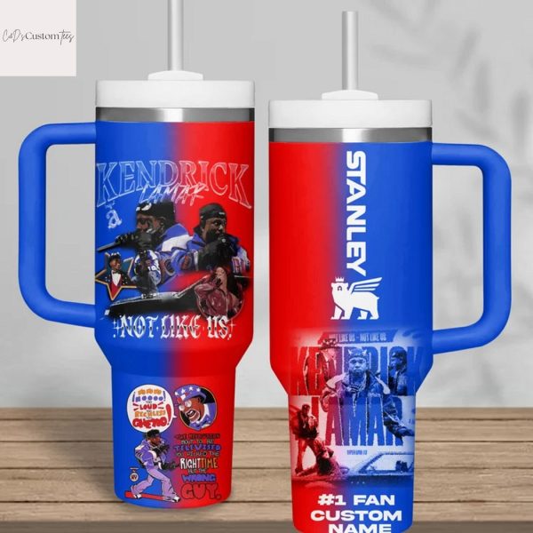 Personalized Kendrick Lamar Not Like Us Tumbler With Handle And Straw
