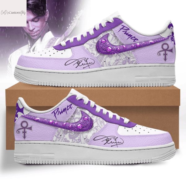 Purple Rain Prince Signature Air Force 1 Sneaker