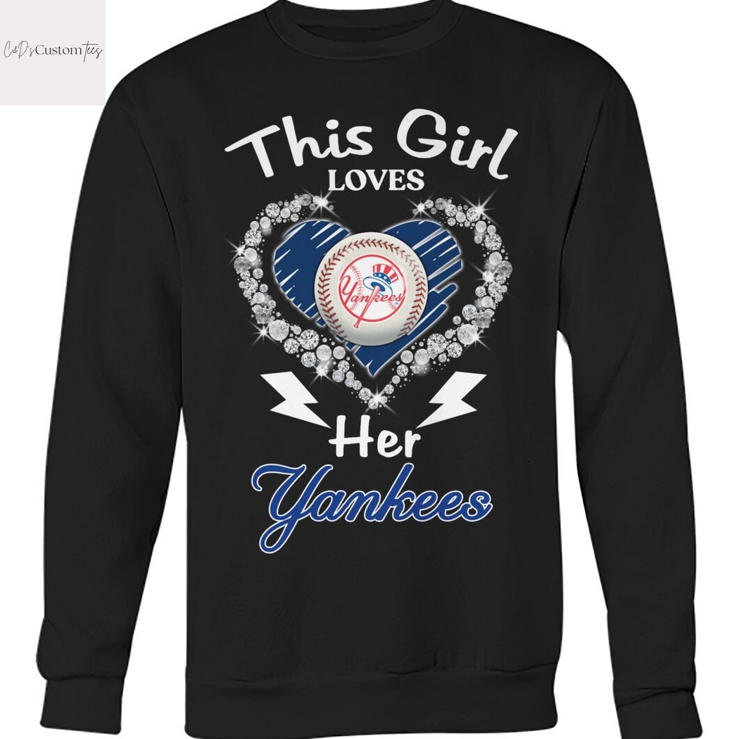 This Girl Loves Her New York Yankees Unisex T-Shirt This Girl Loves Her New York Yankees Unisex T-Shirt