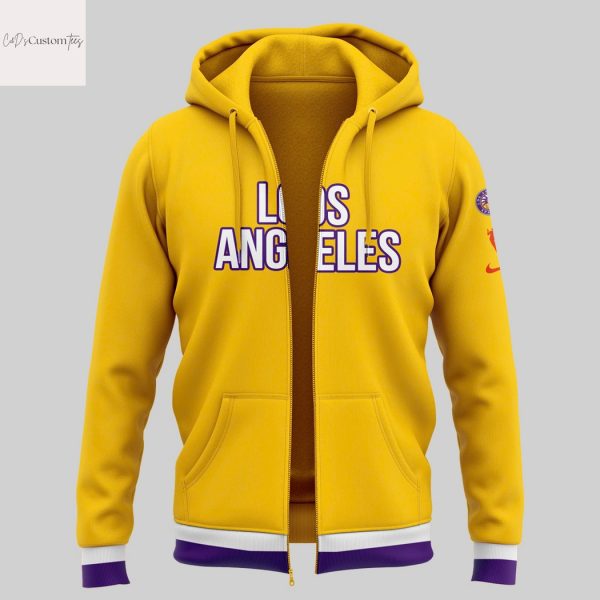 2025 Los Angeles Sparks Zip Hoodie – Gold