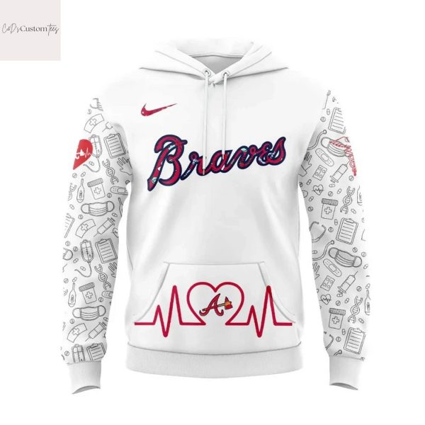 Atlanta Braves Nurses It A World Of Heart Hoodie