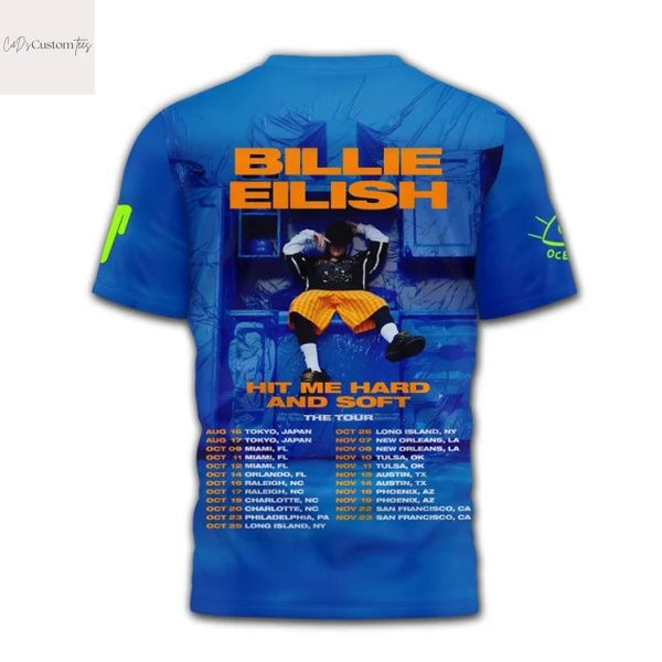 Billie Eilish Hit Me Hard And Soft The Tour 3D T-Shirt