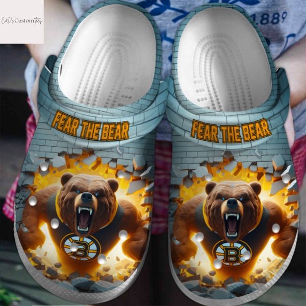 Boston Bruins Fear The Bear Crocs