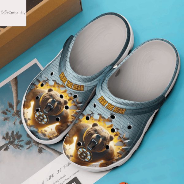 Boston Bruins Fear The Bear Crocs