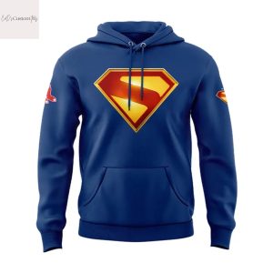 Boston Red Sox x Superman Blue Hoodie