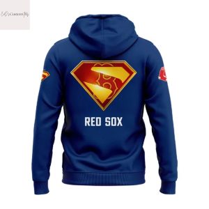 Boston Red Sox x Superman Blue Hoodie