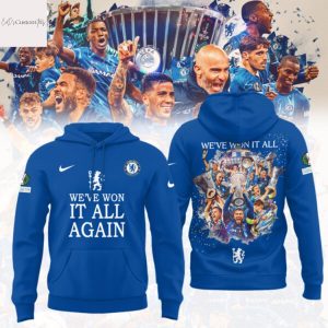 Chelsea F.C UEFA Conference League Winners 2025 – Weve Won It All Again Hoodie