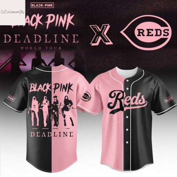Cincinnati Reds x Blackpink Deadline World Tour Baseball Jersey