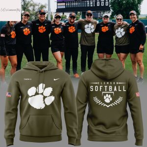 Clemson Tigers Softball Military Appreciation 2025 Hoodie