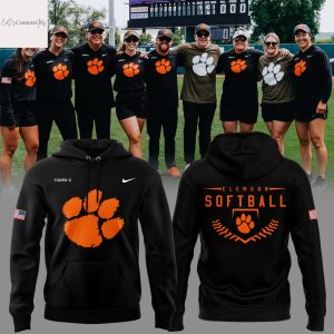 Clemson Tigers Softball Military Appreciation 2025 Hoodie – Black