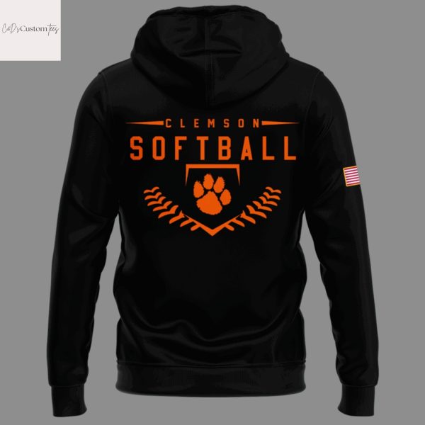 Clemson Tigers Softball Military Appreciation 2025 Hoodie – Black