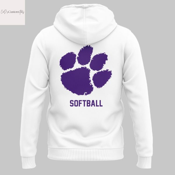 Clemson Tigers Softball Why Not US 2025 Hoodie – White
