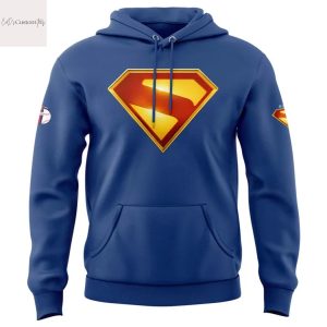 Cleveland Guardians x Superman Blue Hoodie