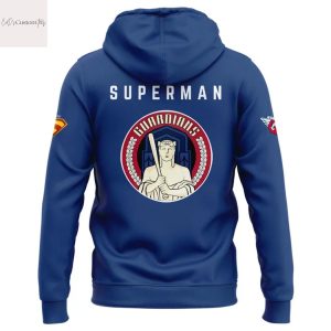 Cleveland Guardians x Superman Blue Hoodie