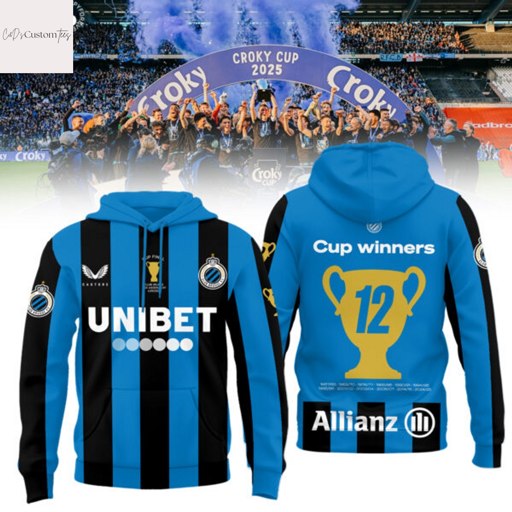 Club Brugge KV 2025 Cup Winners Hoodie Club Brugge KV 2025 Cup Winners Hoodie