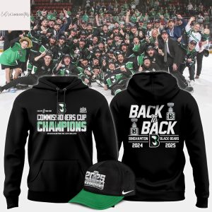 Commissioners Cup Champions Binghamton Black Bears 2024-2025 Back To Back Hoodie