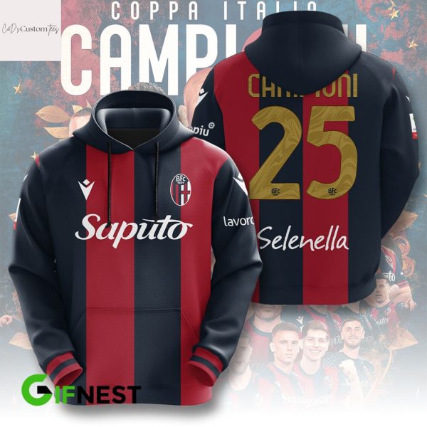Coppa Italia Campioni 2025 Design Hoodie