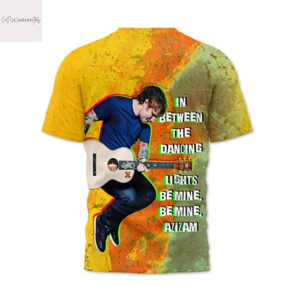 Ed Sheeran European Tour 2025 3D T-Shirt