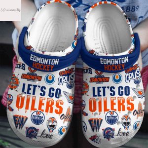 Edmonton Oilers Lets Go Oilers Crocs