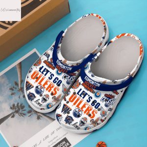 Edmonton Oilers Lets Go Oilers Crocs