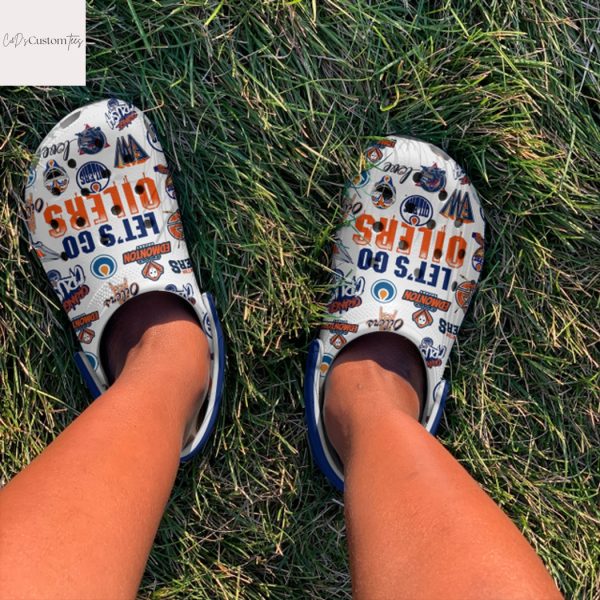 Edmonton Oilers Lets Go Oilers Crocs