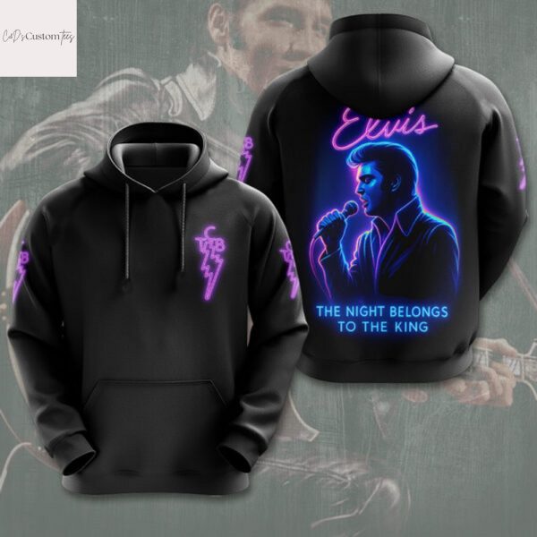 Elvis Presley The Night Belongs To The King Hoodie