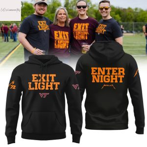 Exit Light Enter Night Virginia Tech Hokies Metallica Black Hoodie