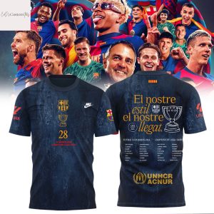 F.C Barcelona El Nostre Estil El Nostre Llegat La Liga 2025 Champions 3D T-Shirt