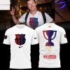F.C Barcelona La Liga 2025 Champions 3D T-Shirt – Black