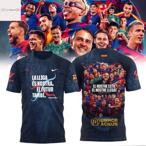 F.C Barcelona La Lliga Es Nostra El Futur Tambe 2025 Champions 3D T-Shirt
