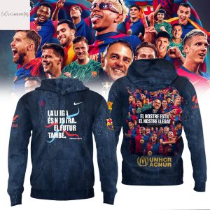 F.C Barcelona La Lliga Es Nostra El Futur Tambe 2025 Champions Hoodie