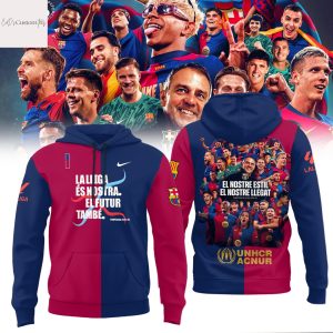 F.C Barcelona La Lliga Es Nostra El Futur Tambe 2025 Hoodie