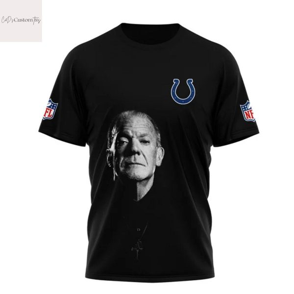 Indianapolis Colts Jim Irsay 1959-2025 Thank You For The Memories Signature Design 3D T-Shirt