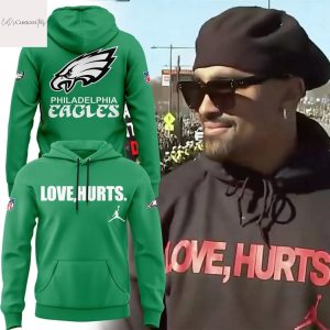 Jalen Hurts With The Love, Hurts Philadelphia Eagles Hoodie – Green