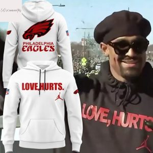 Jalen Hurts With The Love, Hurts Philadelphia Eagles Hoodie – White