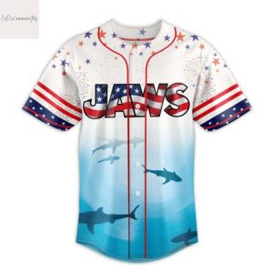 Jaws We Ve Got A Panic On Our Hands Baseball Jersey