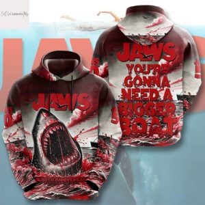 Jaws Youre Gonna Need A Bigger Boat 50th Anniversary Hoodie