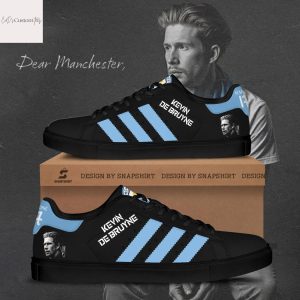 Kevin De Bruyne Manchester City Signature Stan Smith Shoes – Black