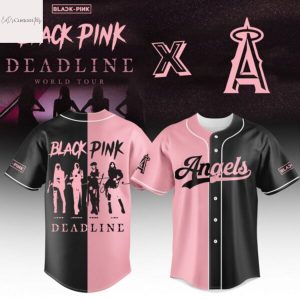 Los Angeles Angels x Blackpink Deadline World Tour Baseball Jersey